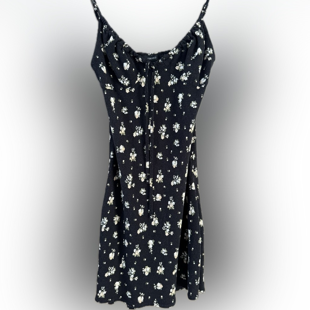 Forever 21 Floral Black Dress